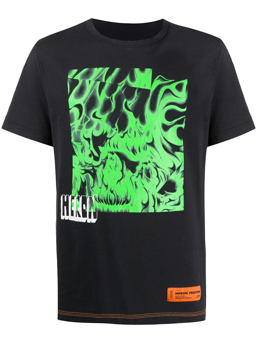 crew neck abstract print T-shirt - 1