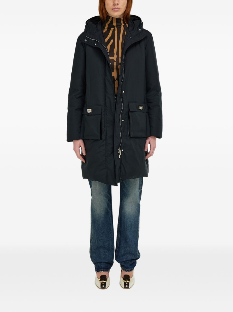 FERRAGAMO hooded belted parka outlook