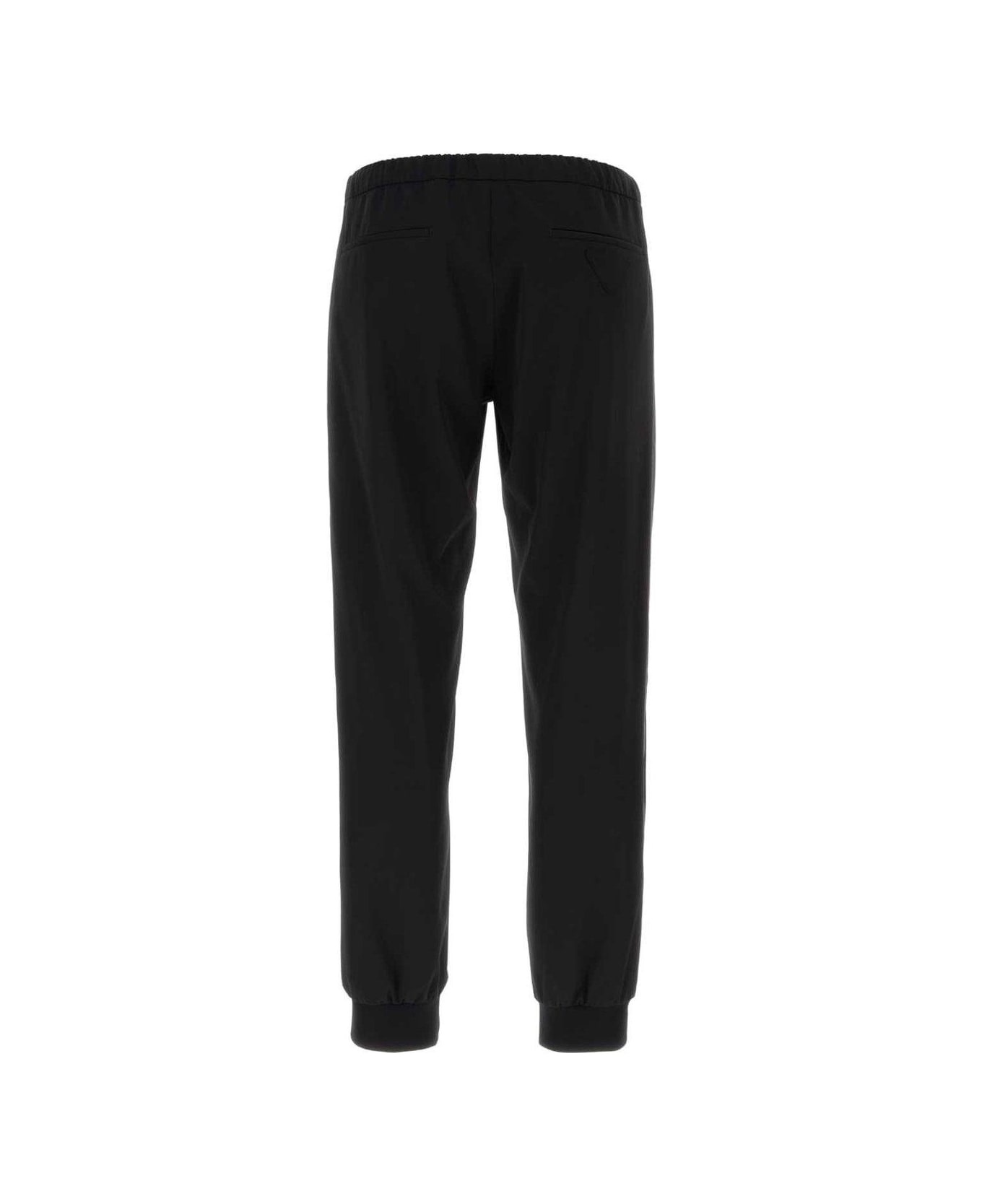 Logo Plaque Straight-leg Pants - 2