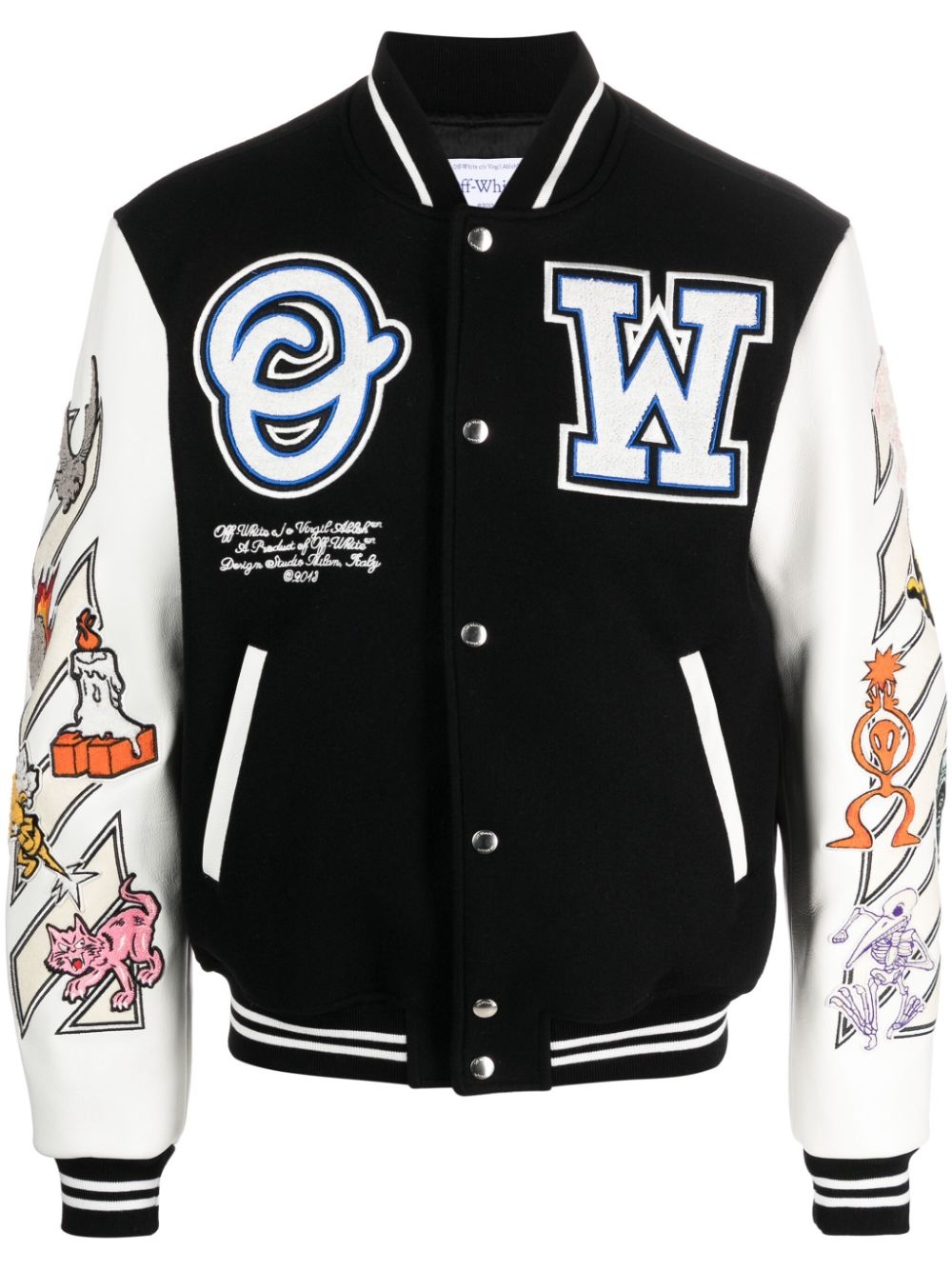 Logic Patch varsity jacket - 1