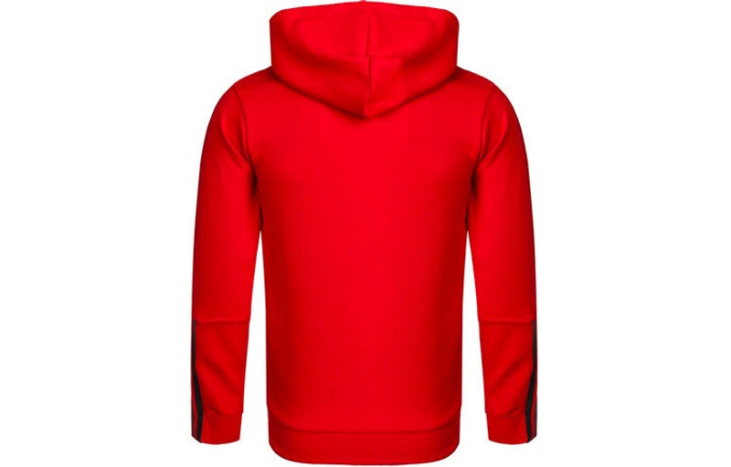 adidas Men's adidas Logo Hooded Zipper Knit Red Jacket GP8604 outlook