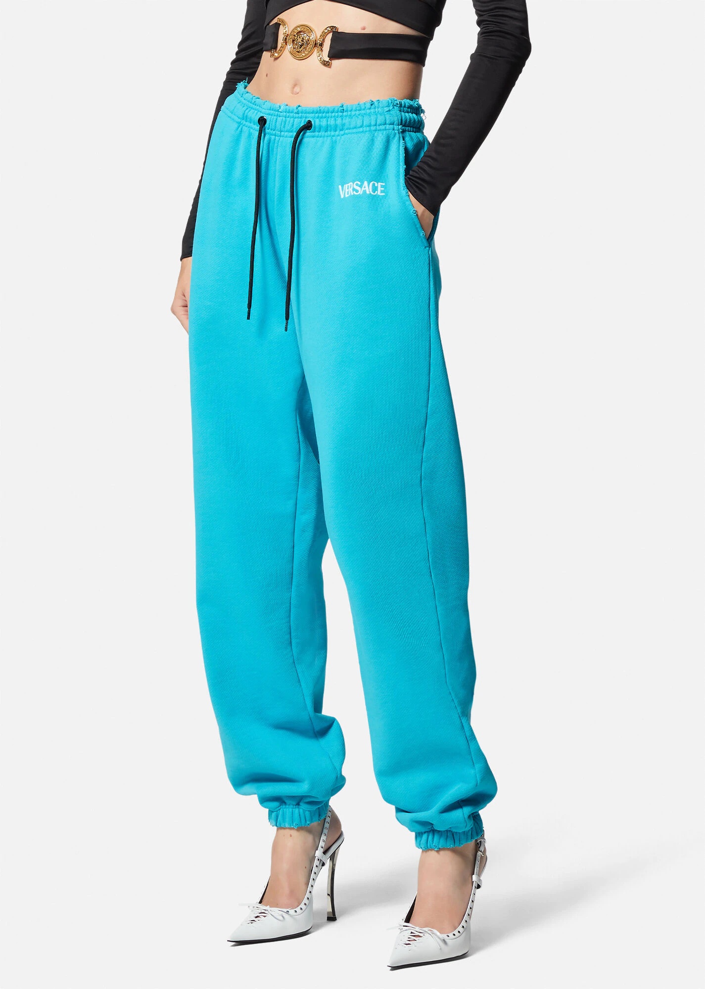 Distressed Logo Sweatpants - 3