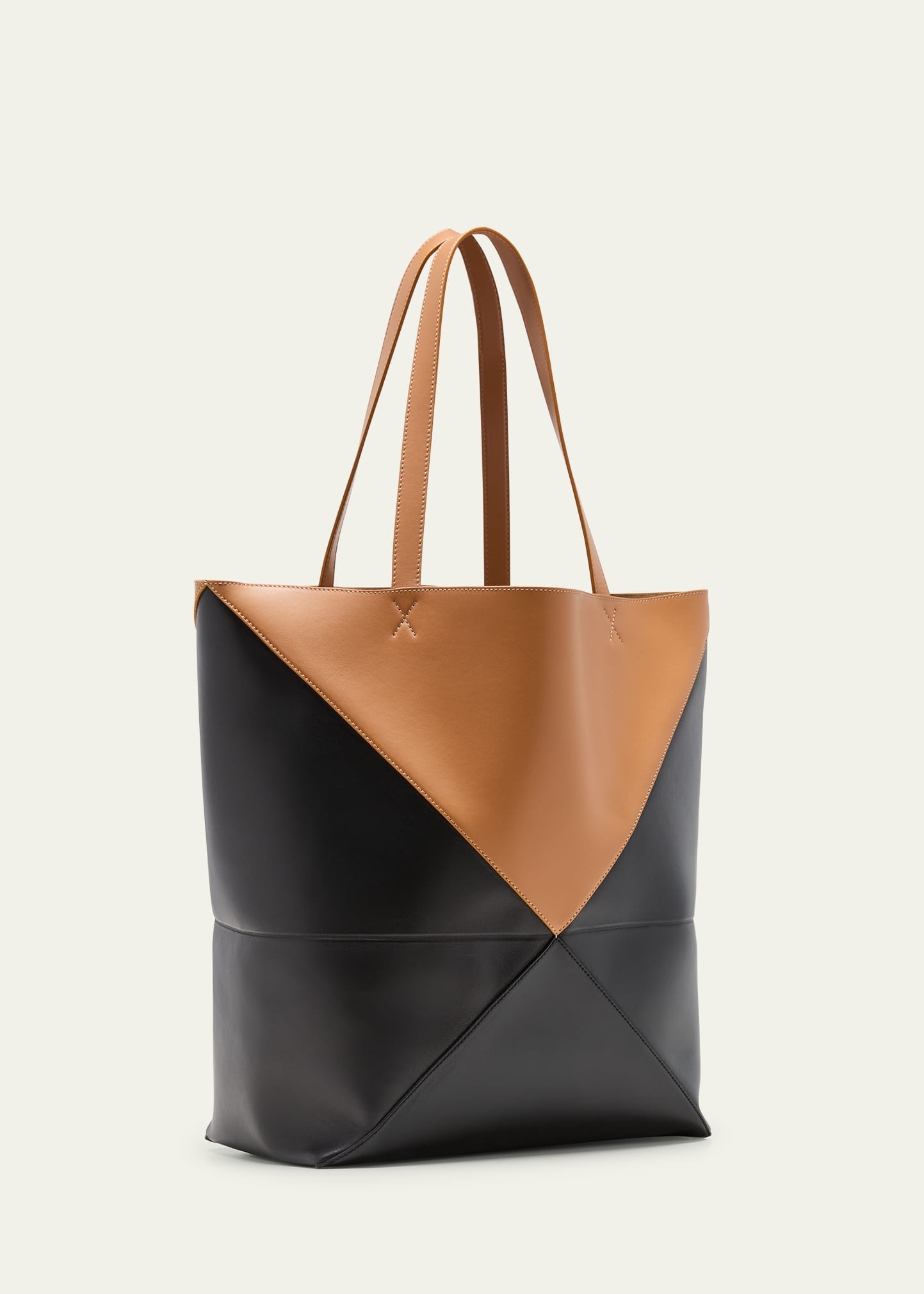 Men's Large Puzzle Fold Calfskin Tote Bag - 3