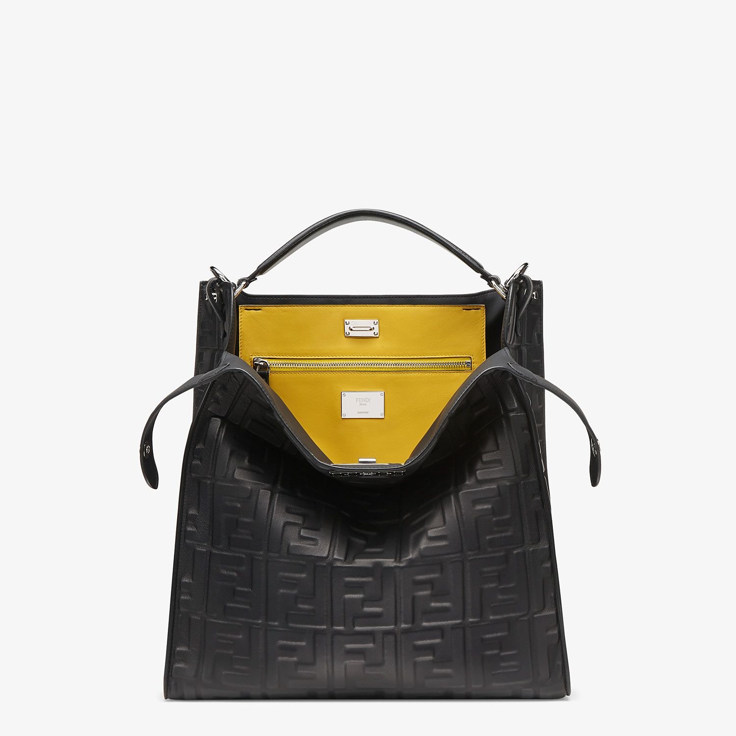 Black nappa leather bag - 1