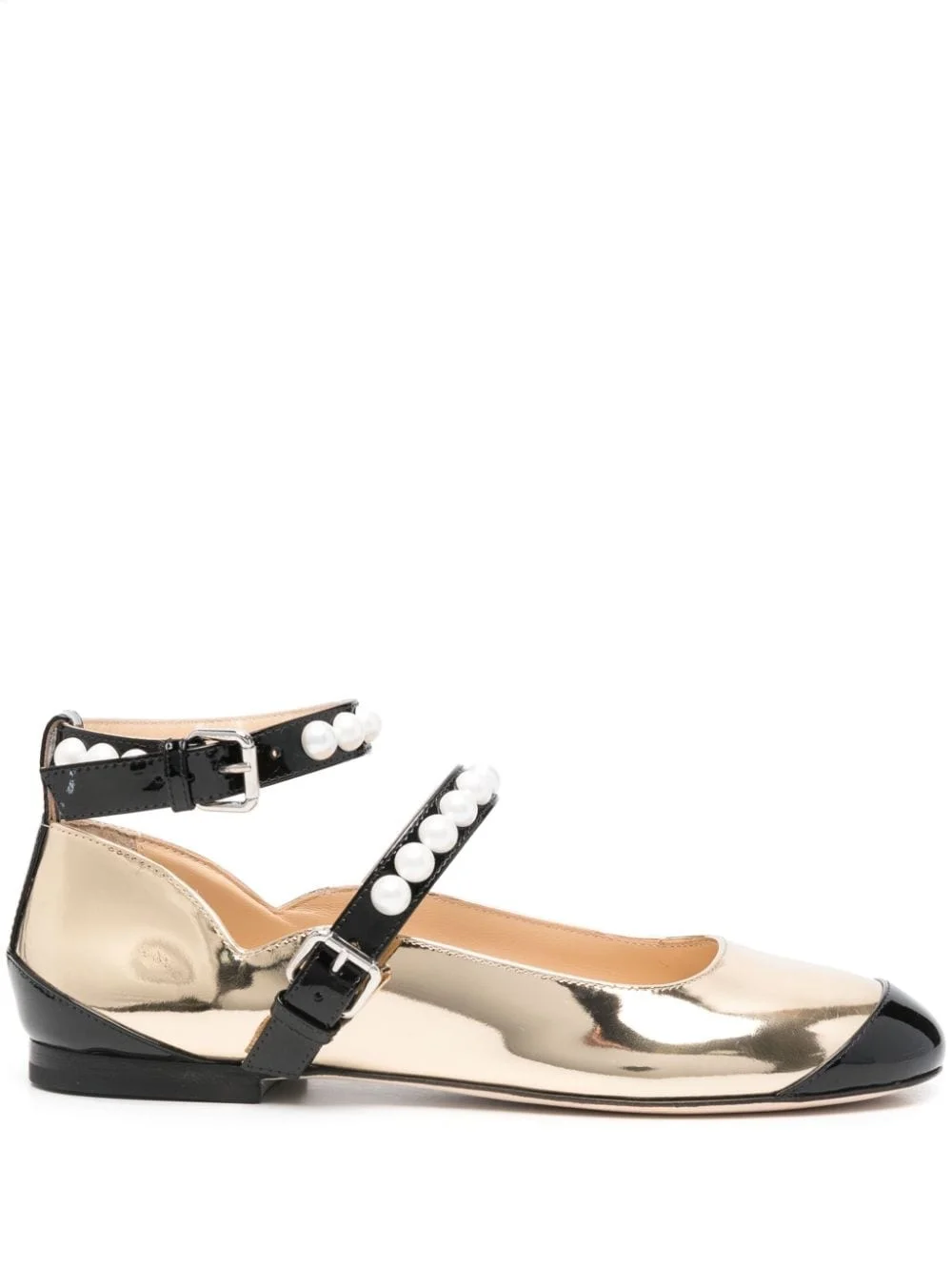 two-tone ballerina shoes - 1