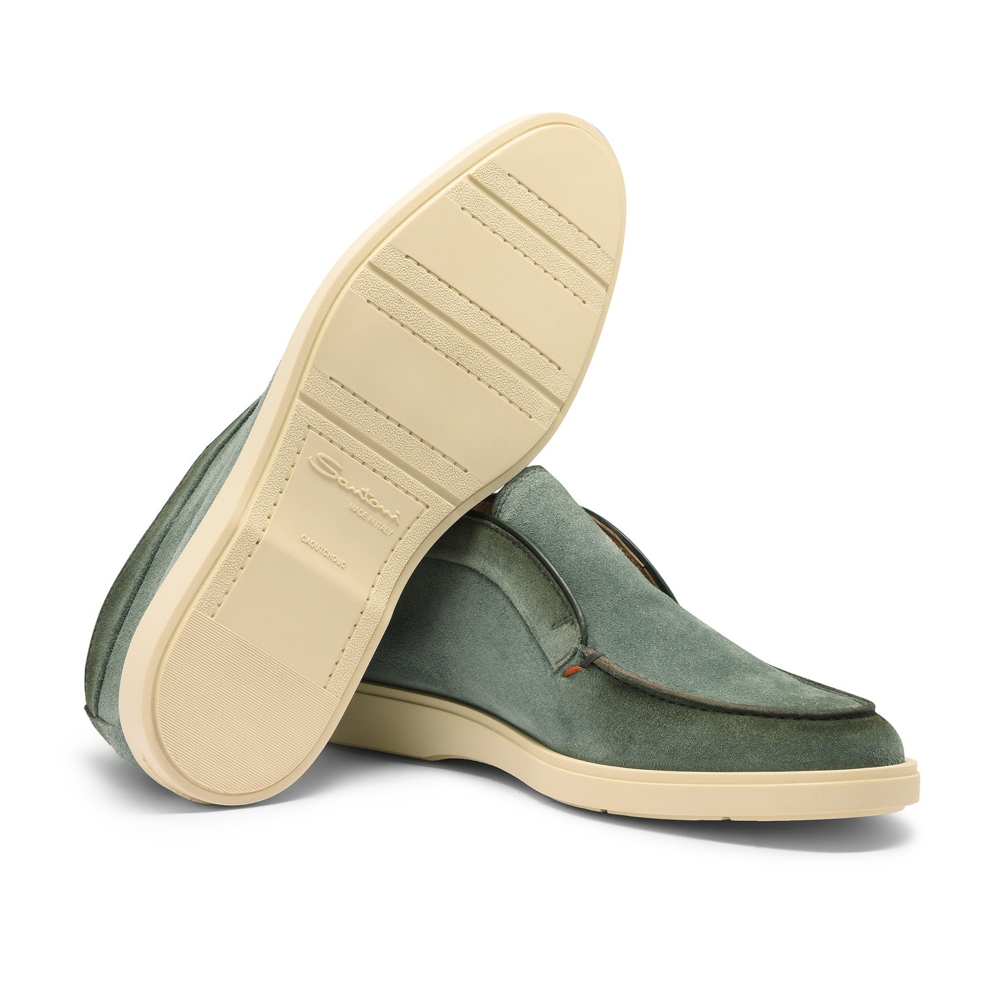 Men's petrol green suede desert boot - 3