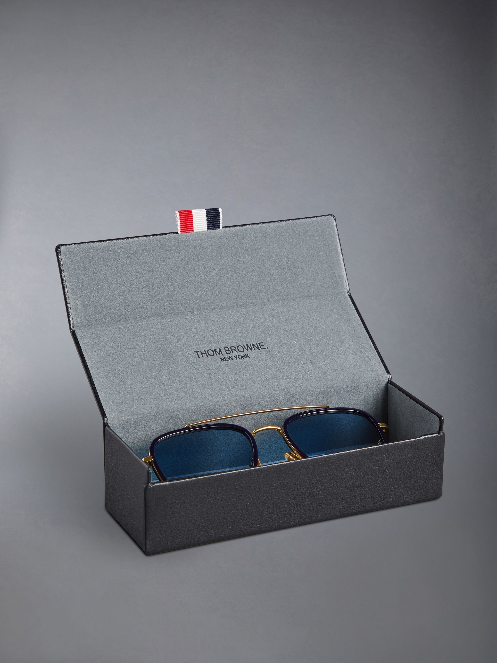 RECTANGULAR AVIATOR SUNGLASSES IN ACETATE AND TITANIUM - 6