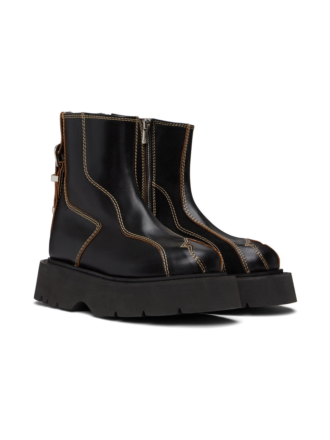 Black Fia Ankle Boots - 4