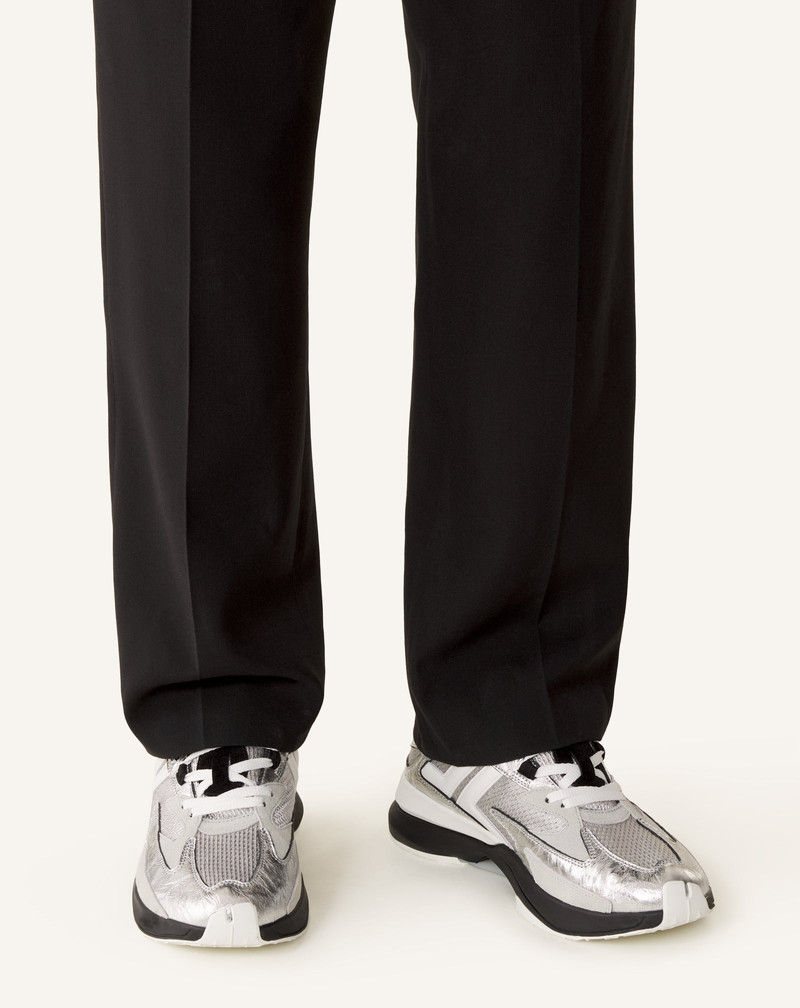 JLA SNEAKERS IN CRINKLED METALLIC LEATHER 7