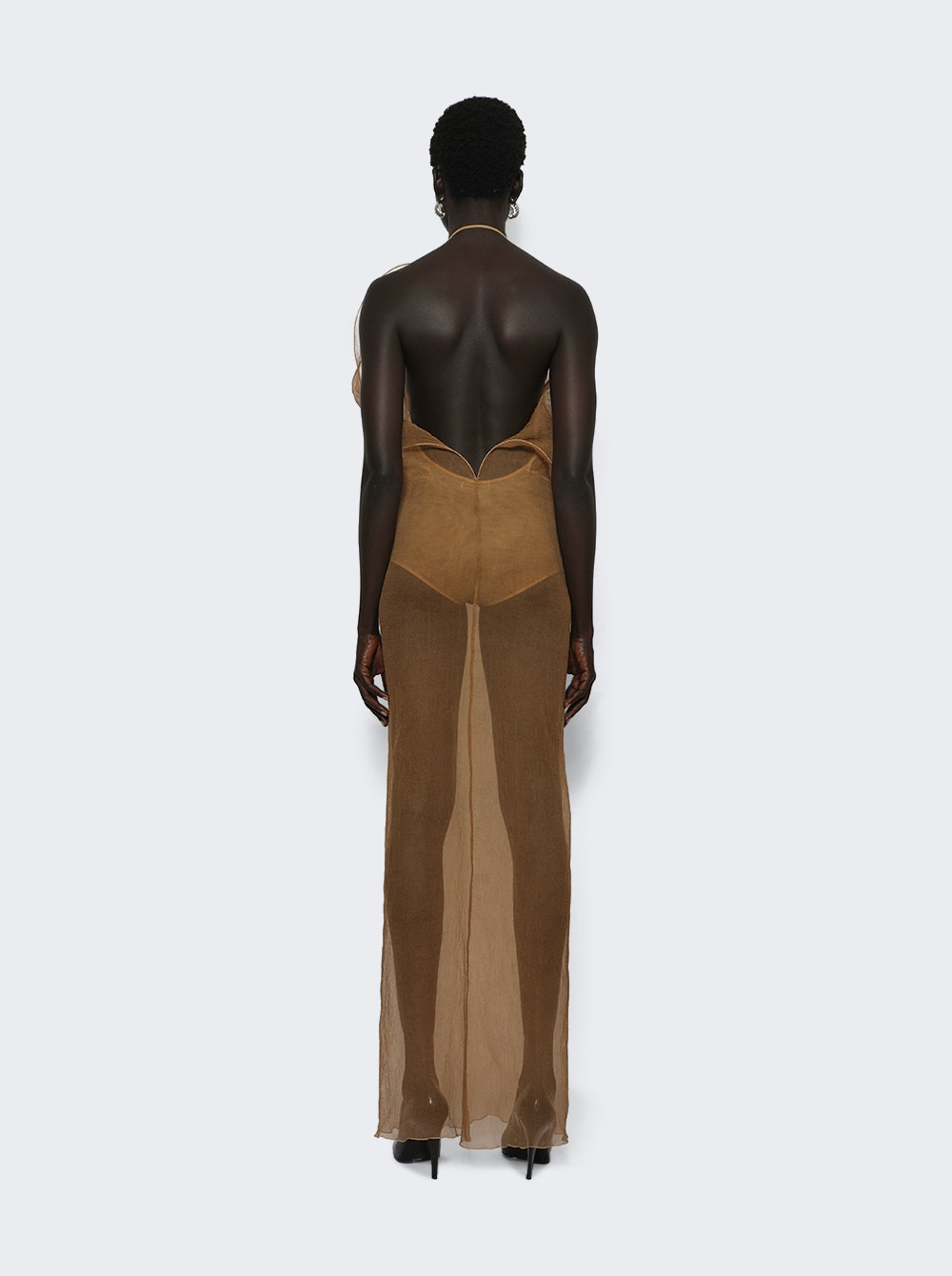 Organza Gown Beige - 4