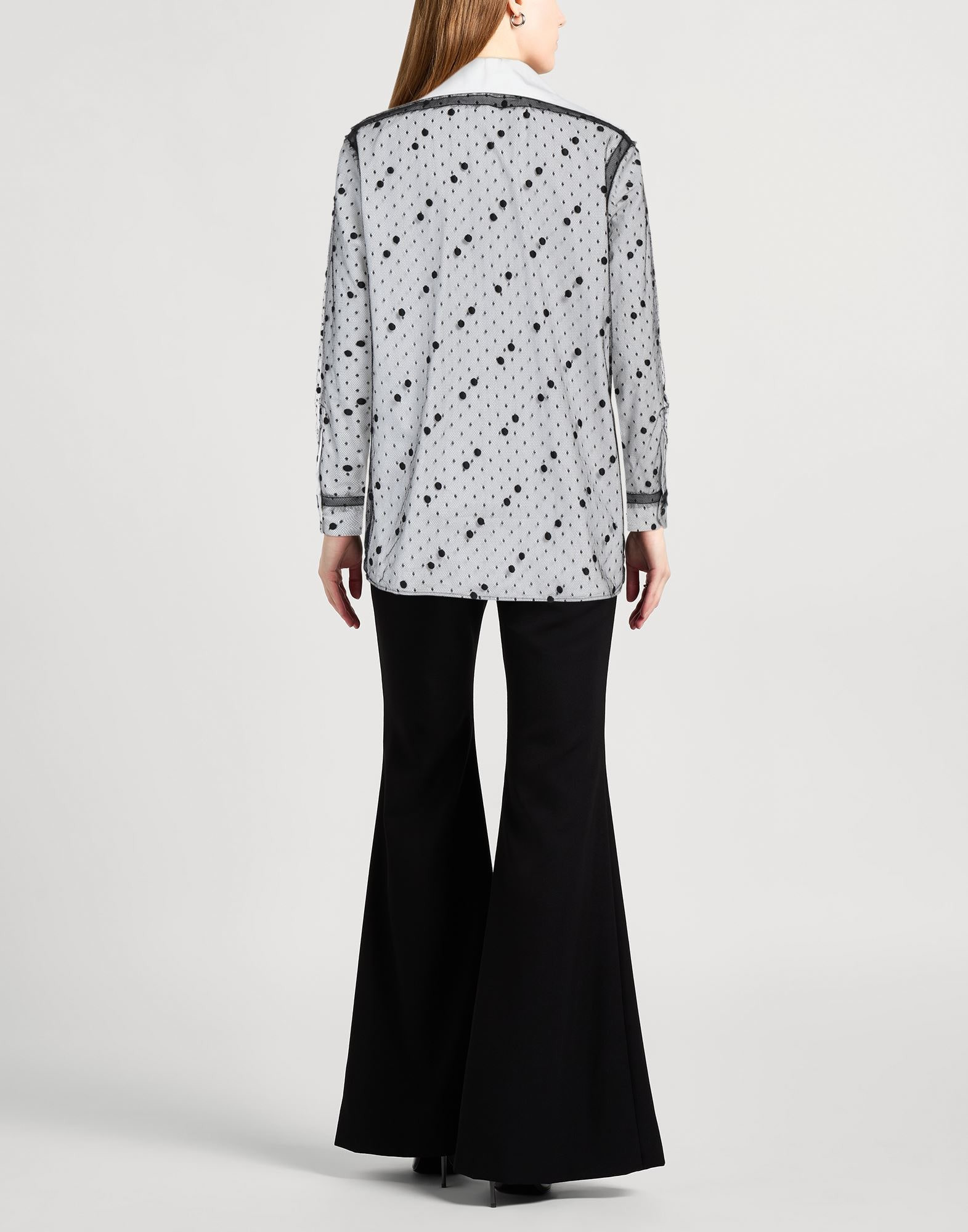 White Women's Patterned Shirts & Blouses - 3
