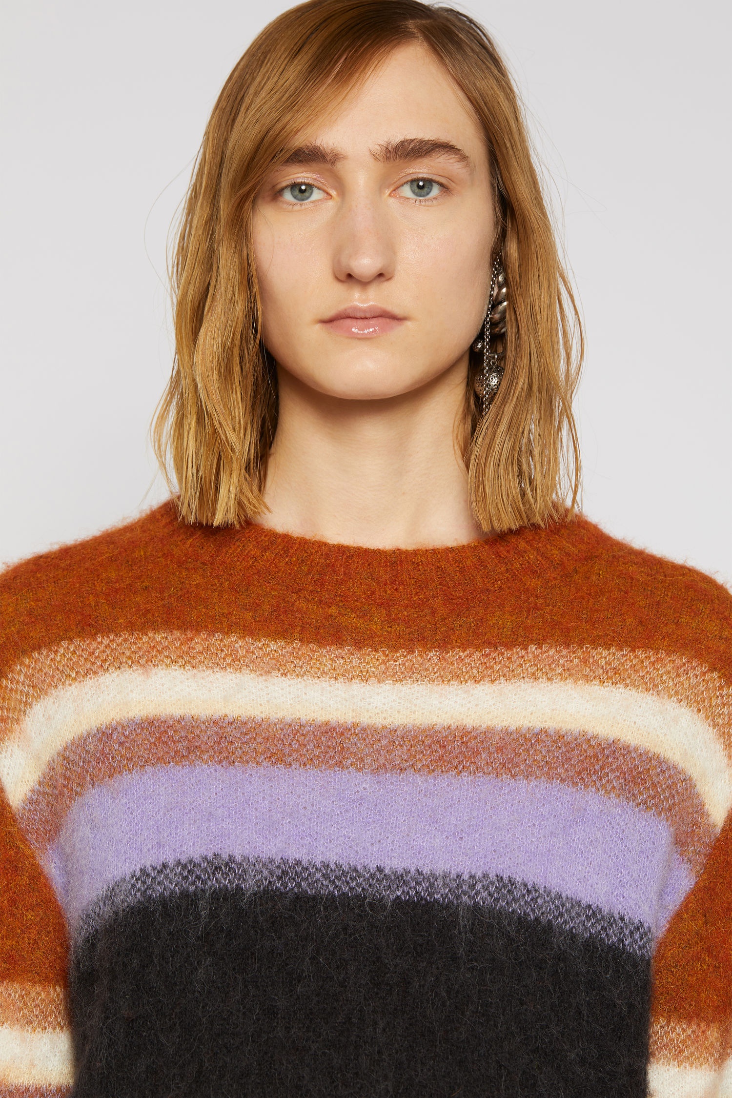 Striped sweater pumpkin orange/multi - 5