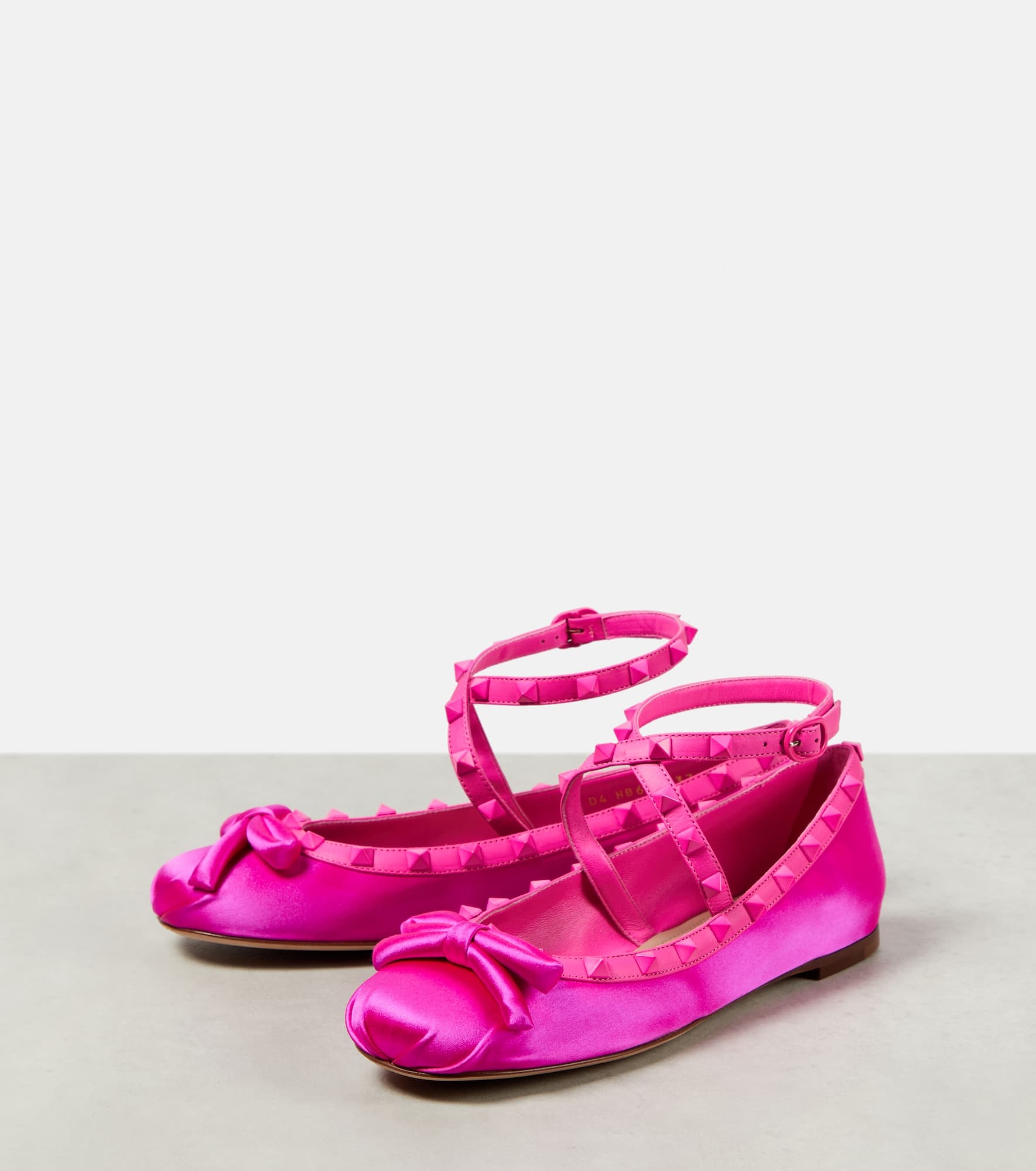 Rockstud embellished ballet flats - 5