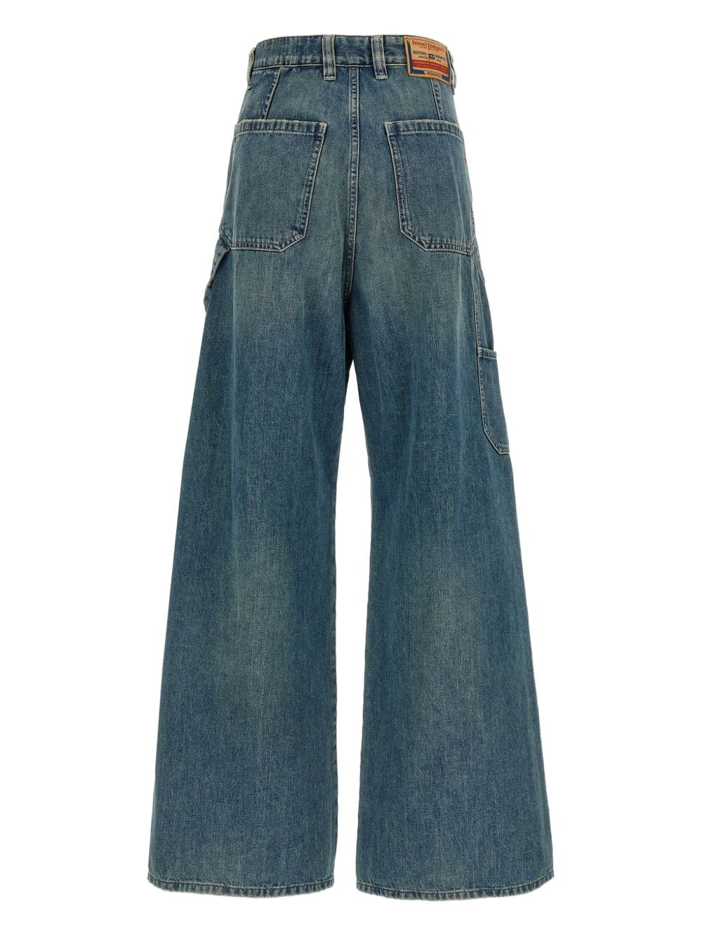 D-Sire-W used-effect wide-leg jeans - 2