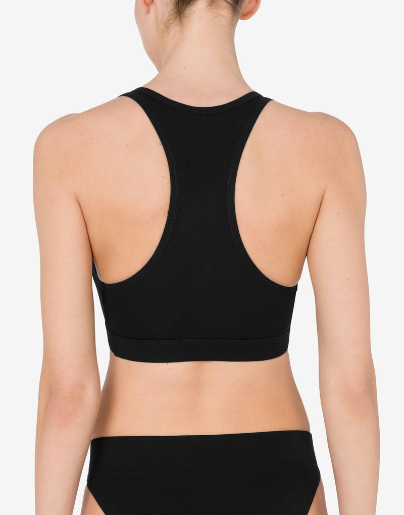 STRETCH JERSEY SPORTS TOP MESH LOGO 3