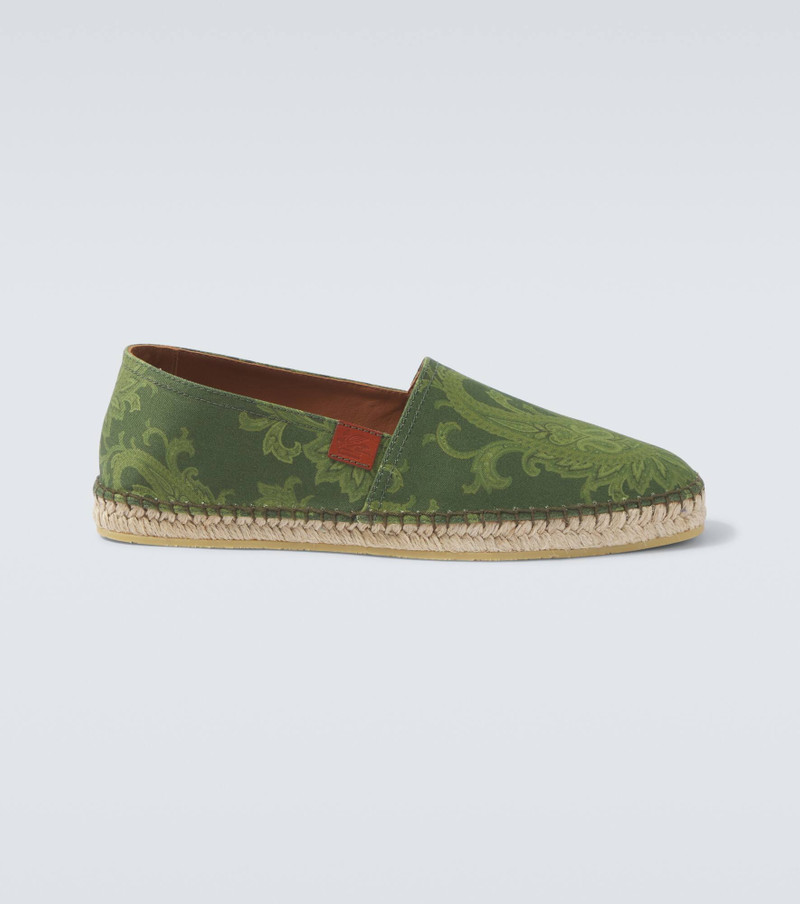 Paisley gabardine espadrilles 1