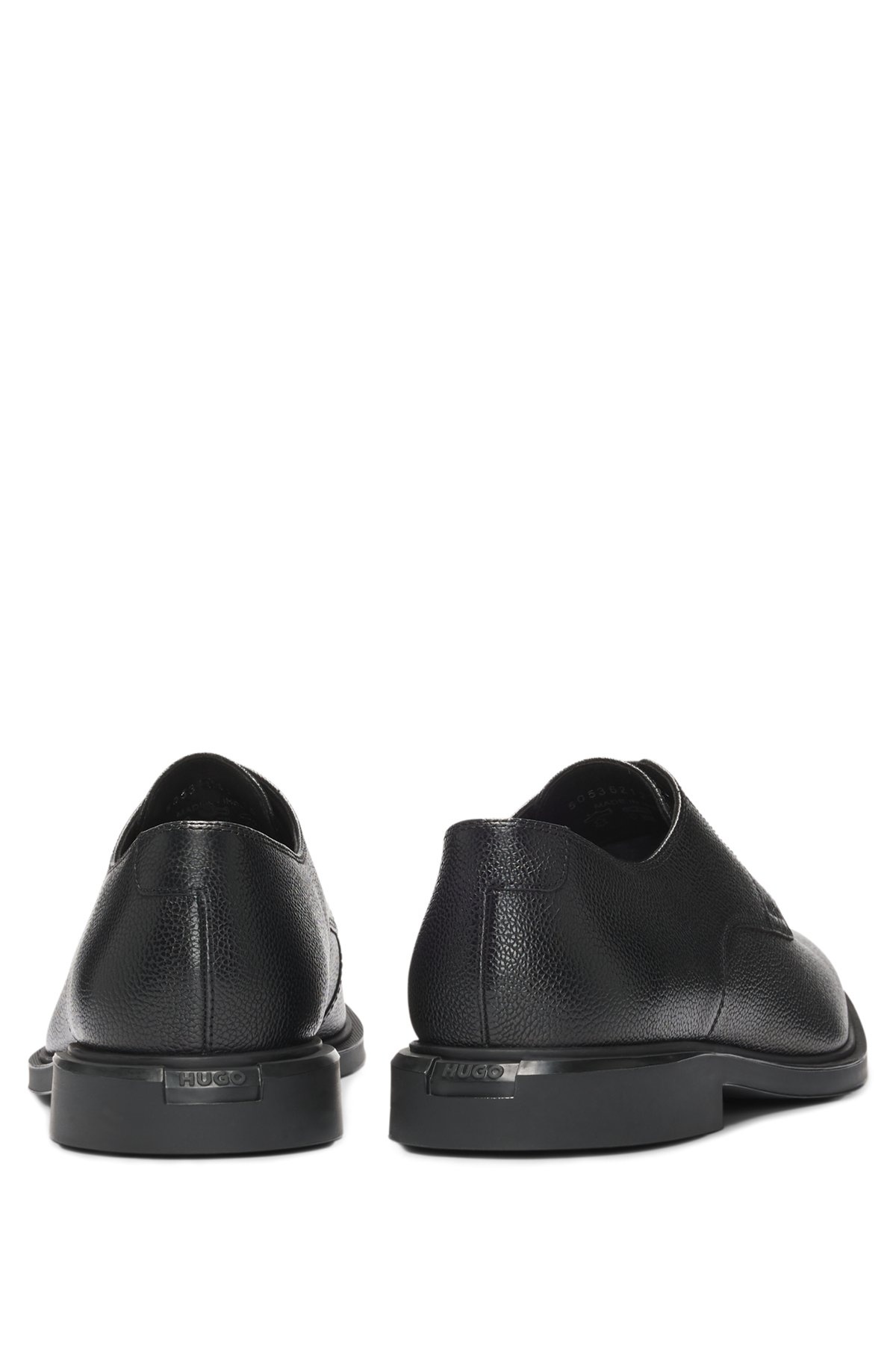 DERBY SHOES IN GRAINED LEATHER - 5