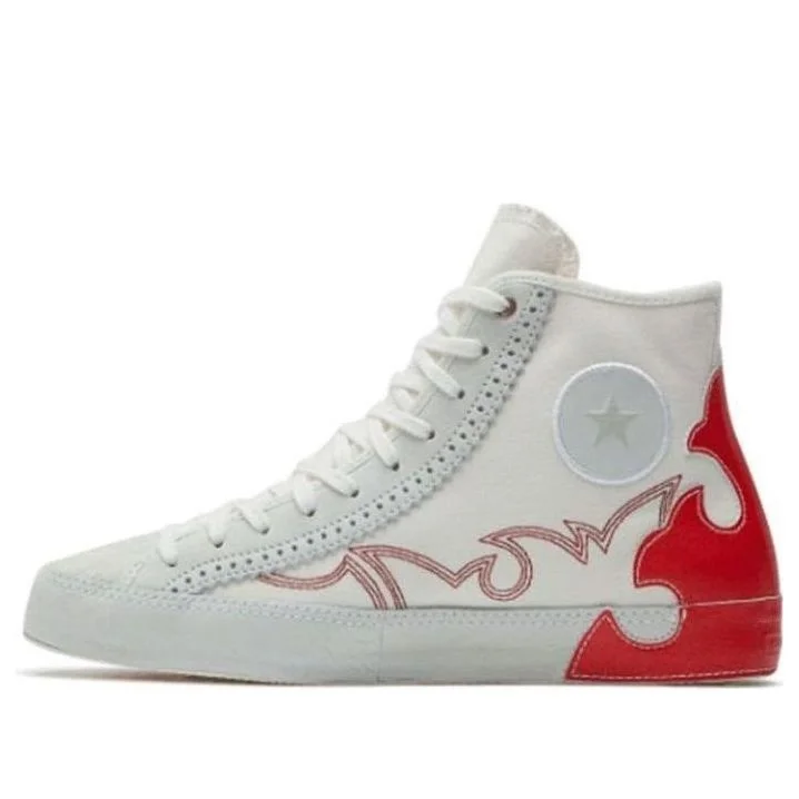 (WMNS) Converse Chuck Taylor All Star Sasha High Top Canvas Le Egret Red 565003C - 1