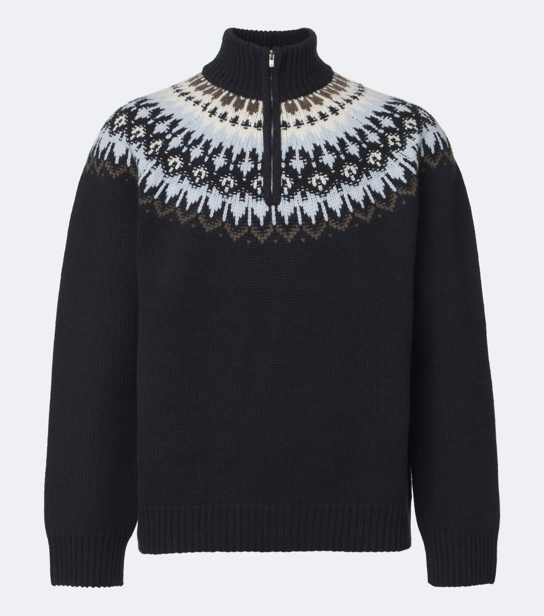 Mr Saint Gervais Fair Isle cashmere sweater - 1