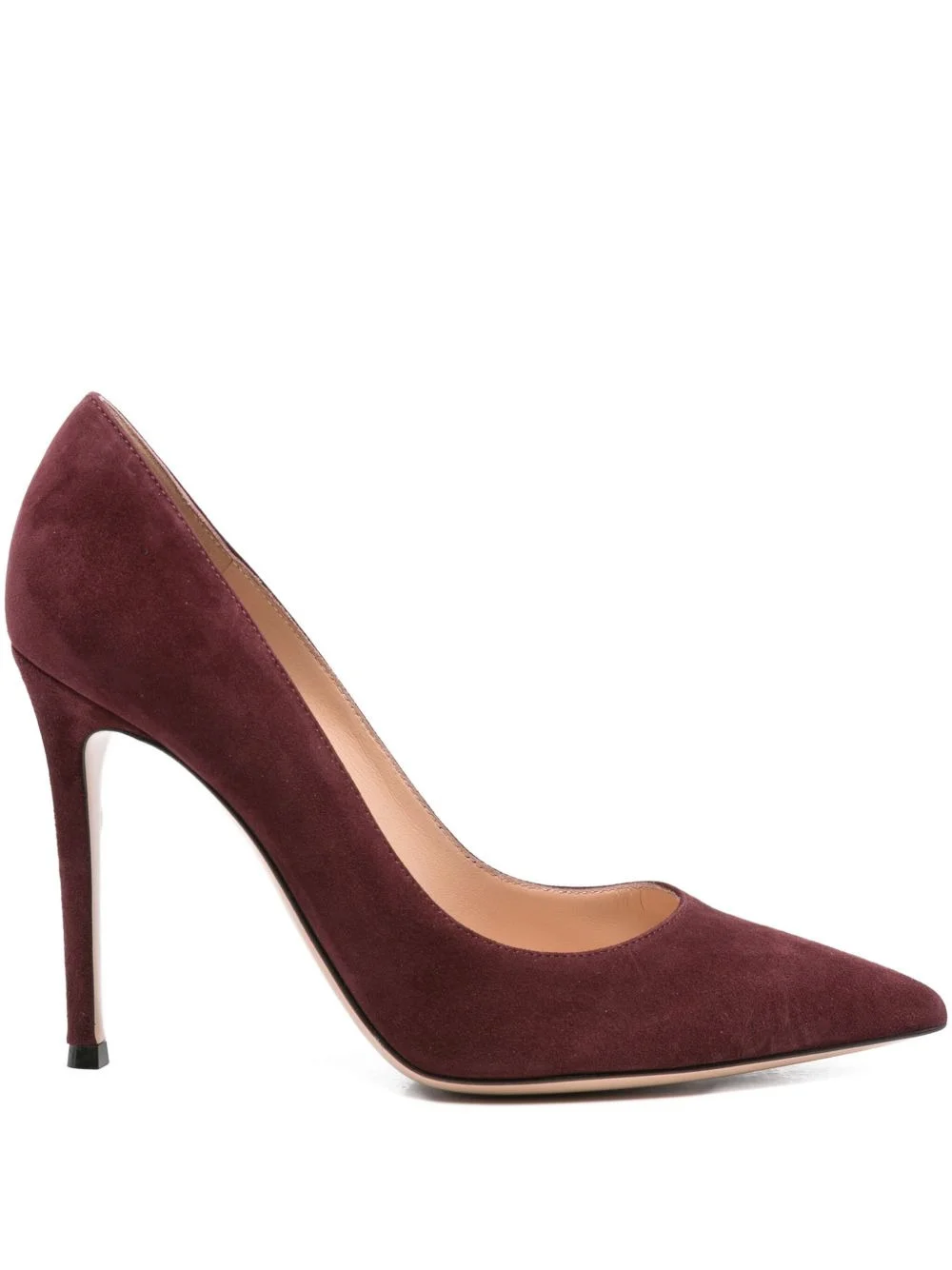 105mm suede pointed-toe heeled pumps - 1