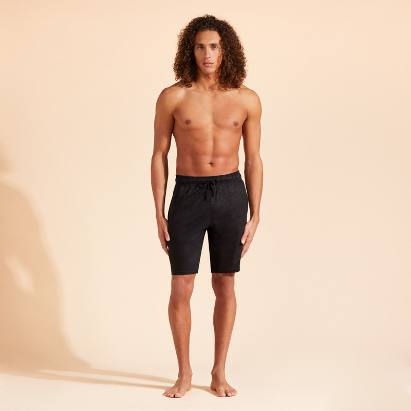 Vilebrequin Unisex Linen Bermuda Shorts Solid outlook