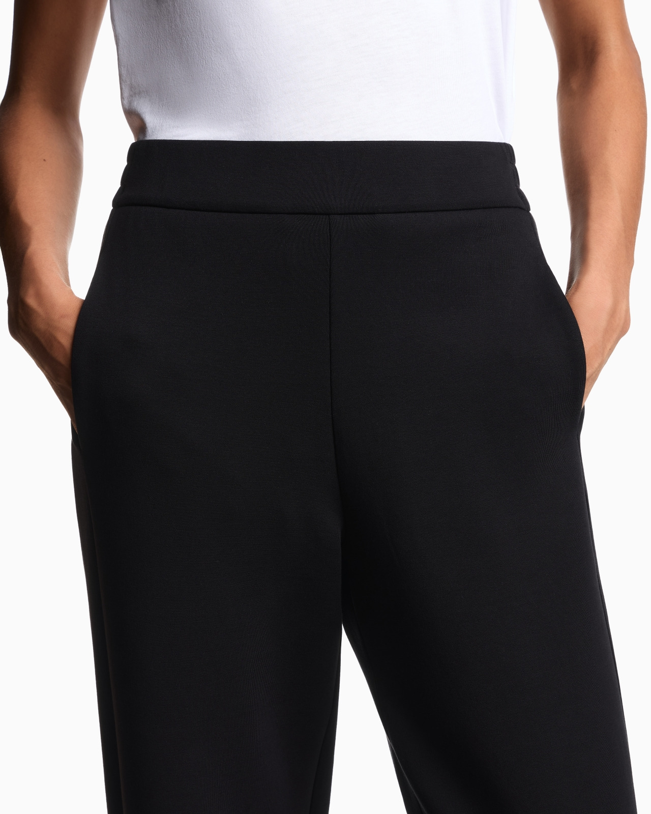ASV DOUBLE JERSEY TROUSERS WITH AN ELASTICATED WAIST - 5