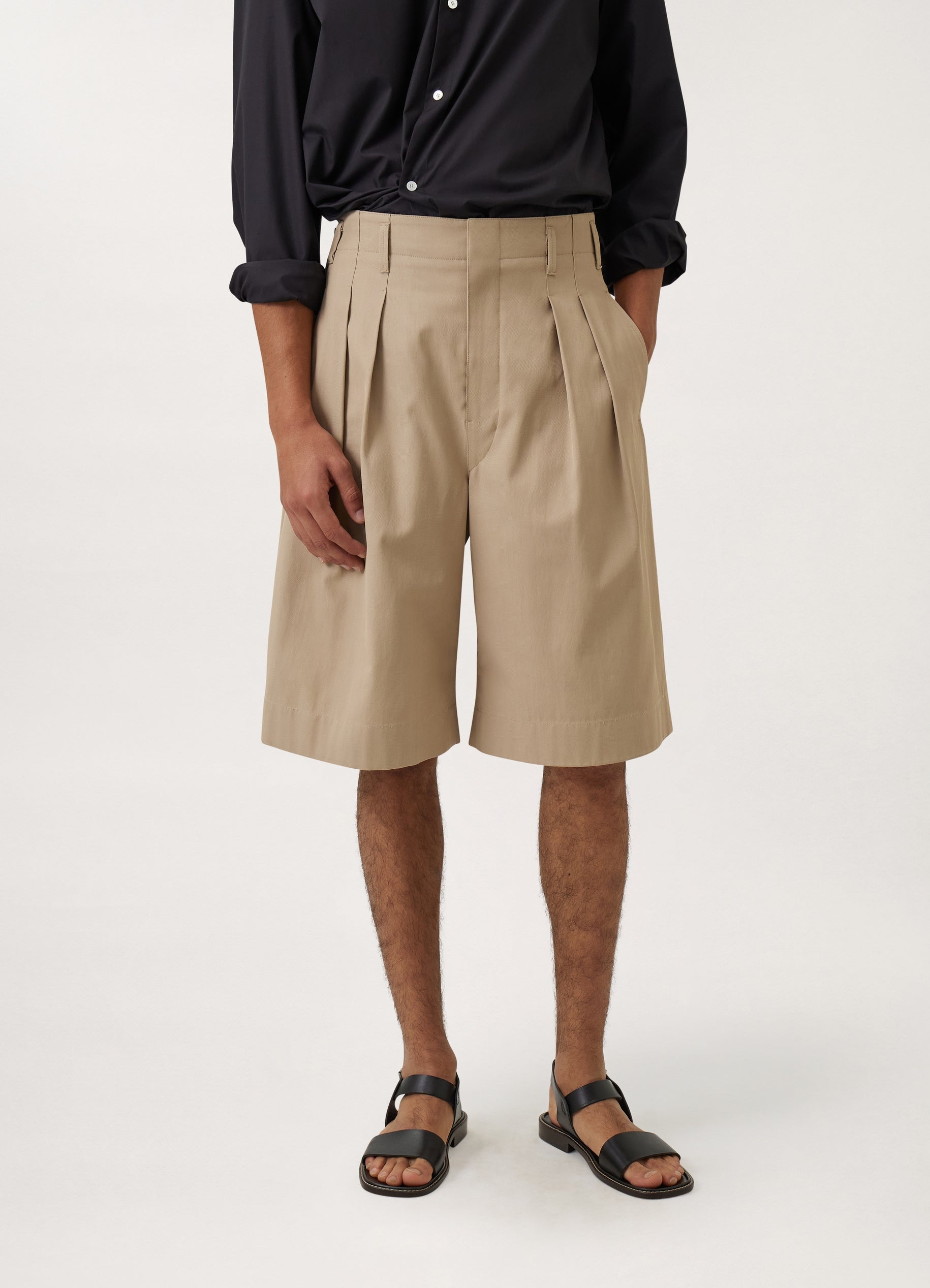 PLEATED BERMUDA SHORTS
VISCOSE COTTON - 3