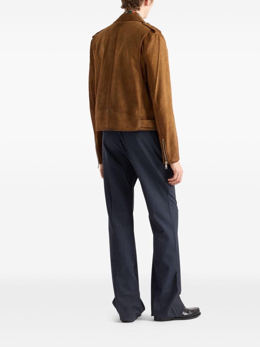 suede biker jacket - 3