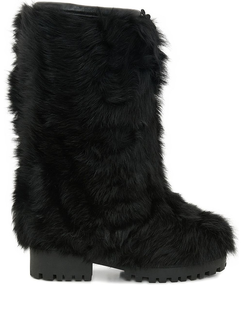 shearling knee-high boots 1