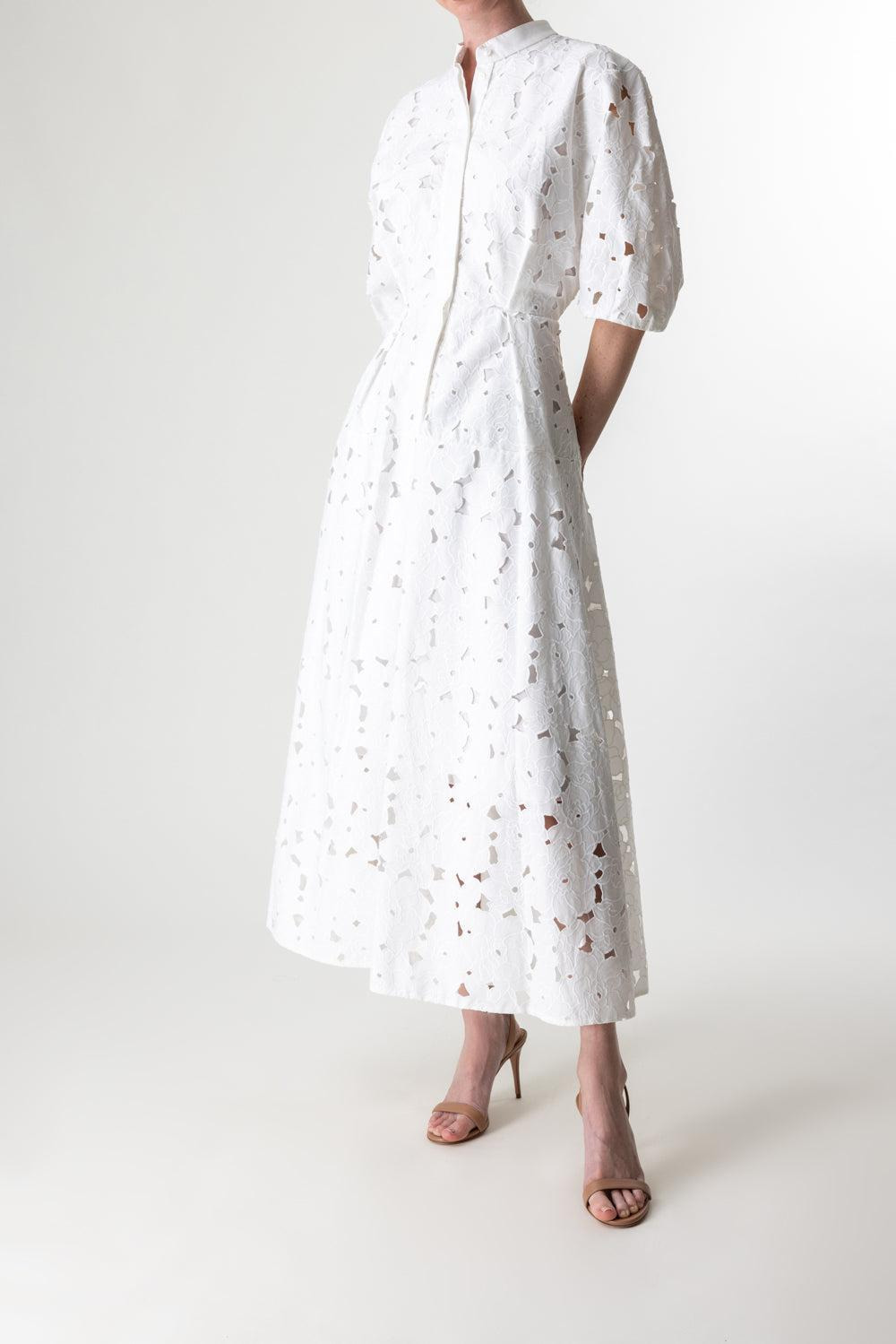 Short Sleeve Midi Shirt Dress - 2