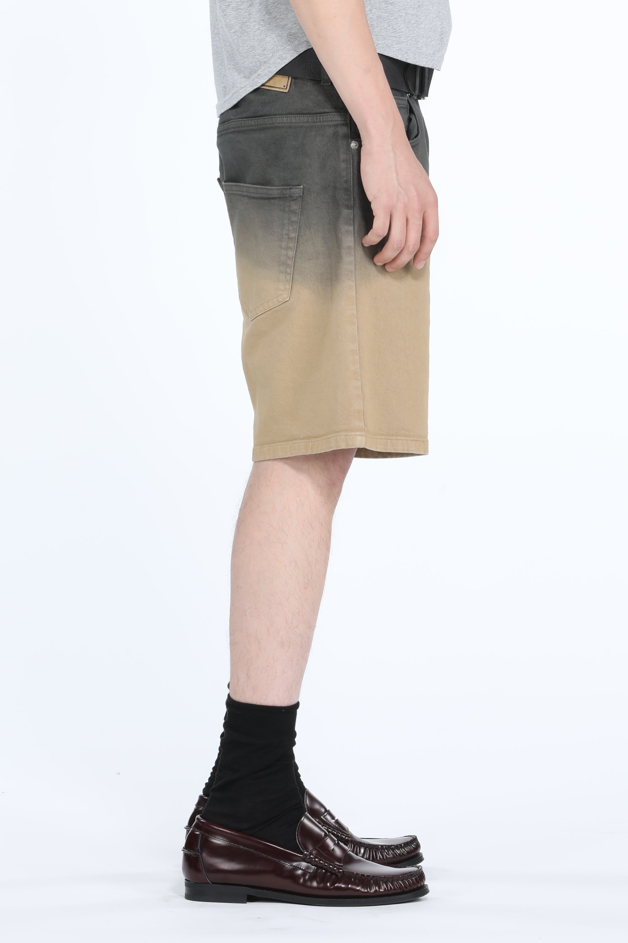 OMBRÉ DENIM SHORTS - 3