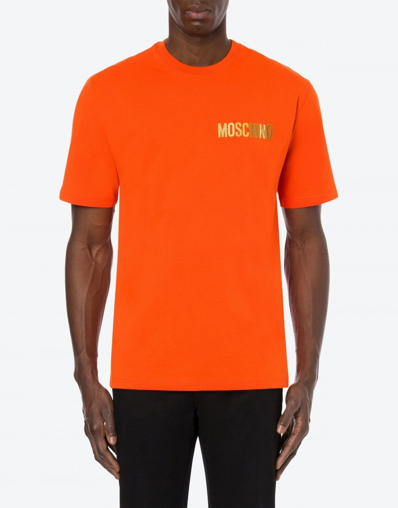 Moschino METALLIC LOGO ORGANIC JERSEY T-SHIRT outlook
