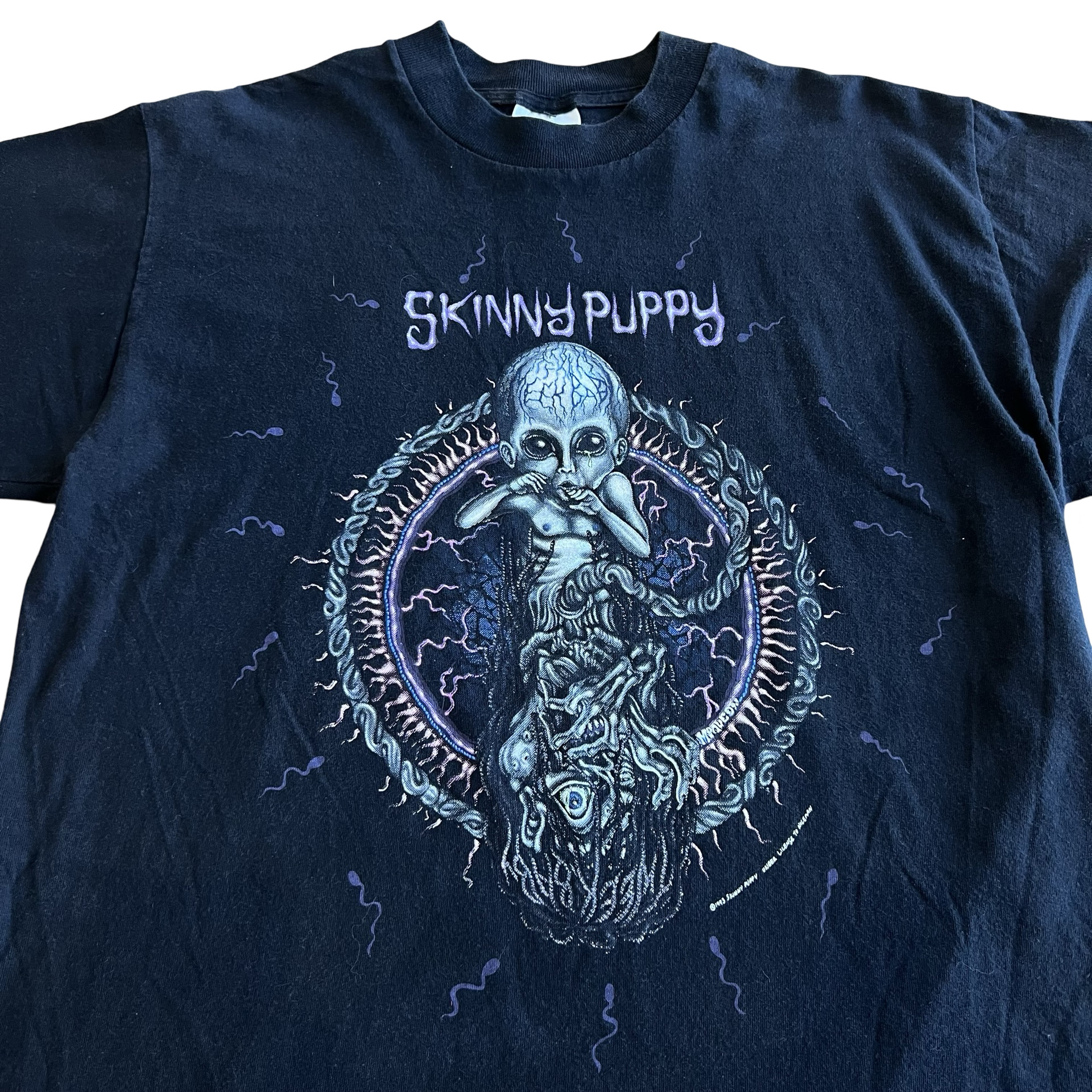 Final Blow - Vintage Skinny Puppy 1993 Band T-Shirt SZ L - 2