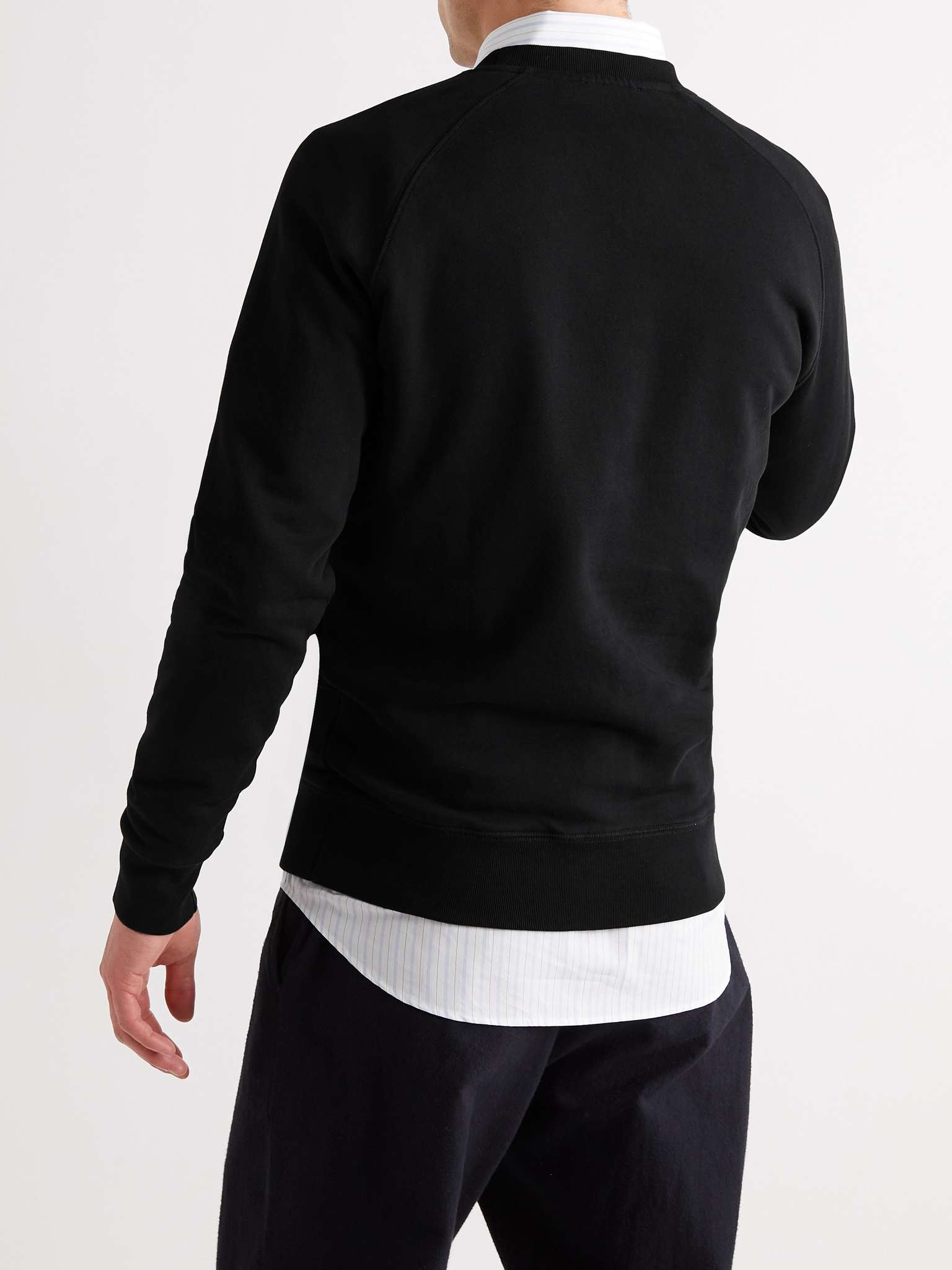 Logo-Appliquéd Cotton-Jersey Sweatshirt - 4