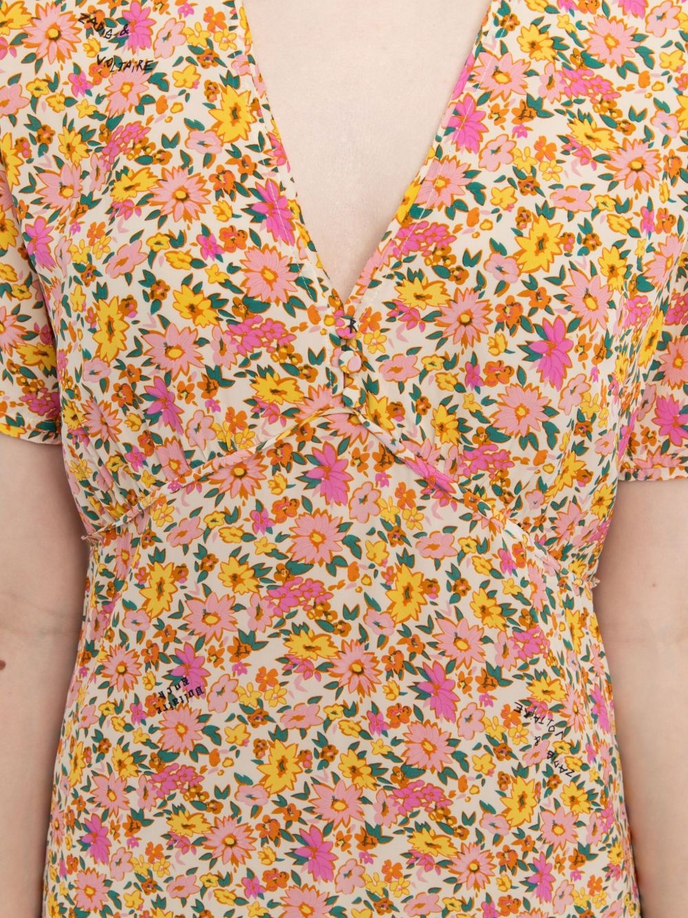 Rhodral floral-print midi dress - 5