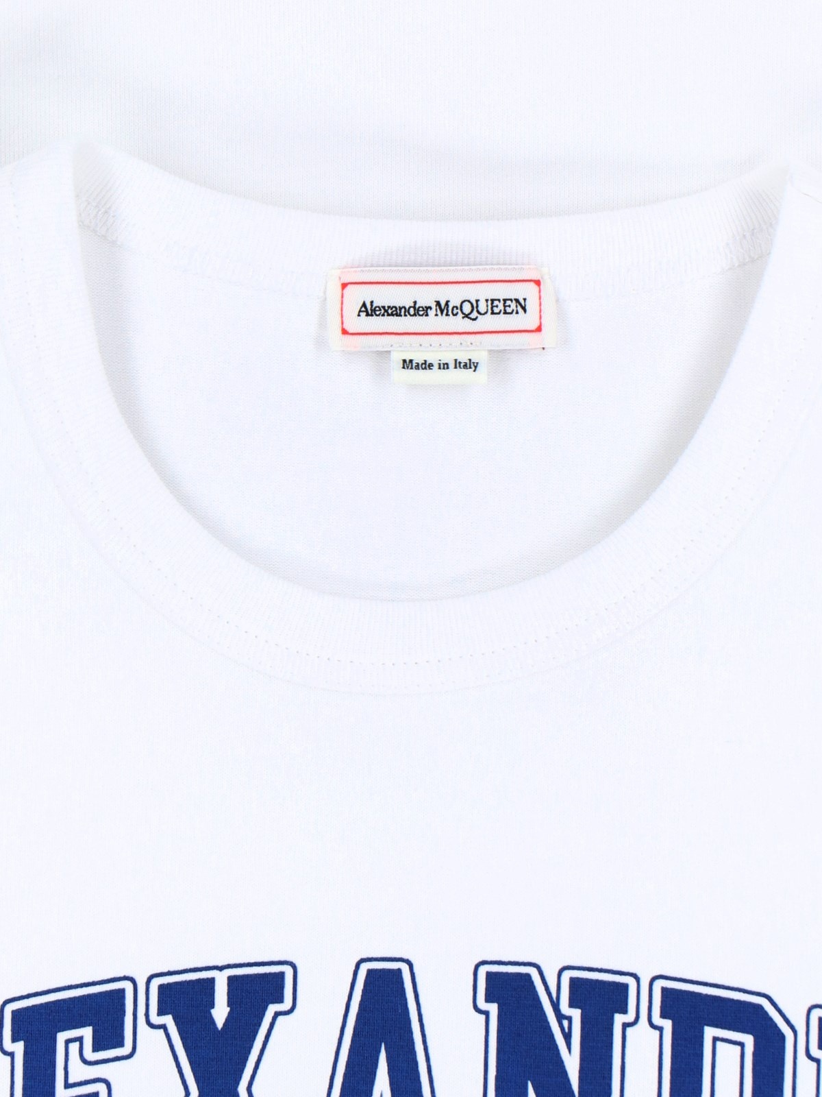 Alexander McQueen 'VARSITY' T-SHIRT | sugar | REVERSIBLE