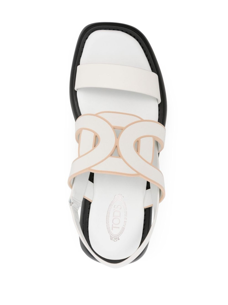 cut-out leather sandals 4