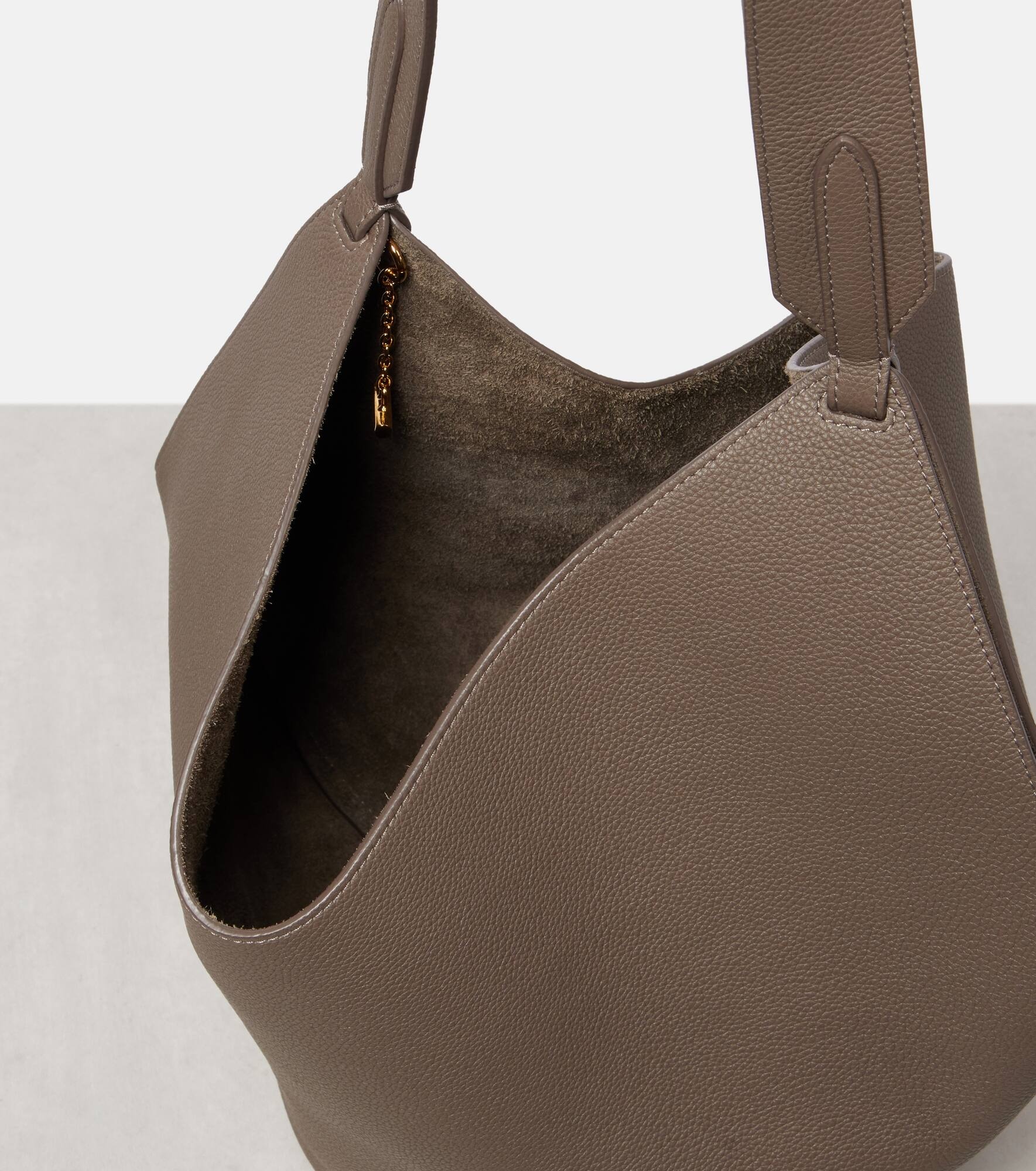 Lotus Small leather tote bag - 3