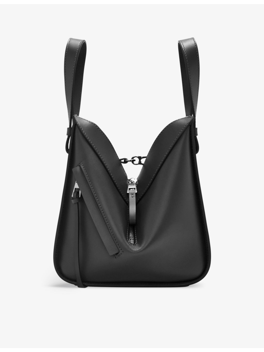 Hammock Compact leather top-handle bag - 7