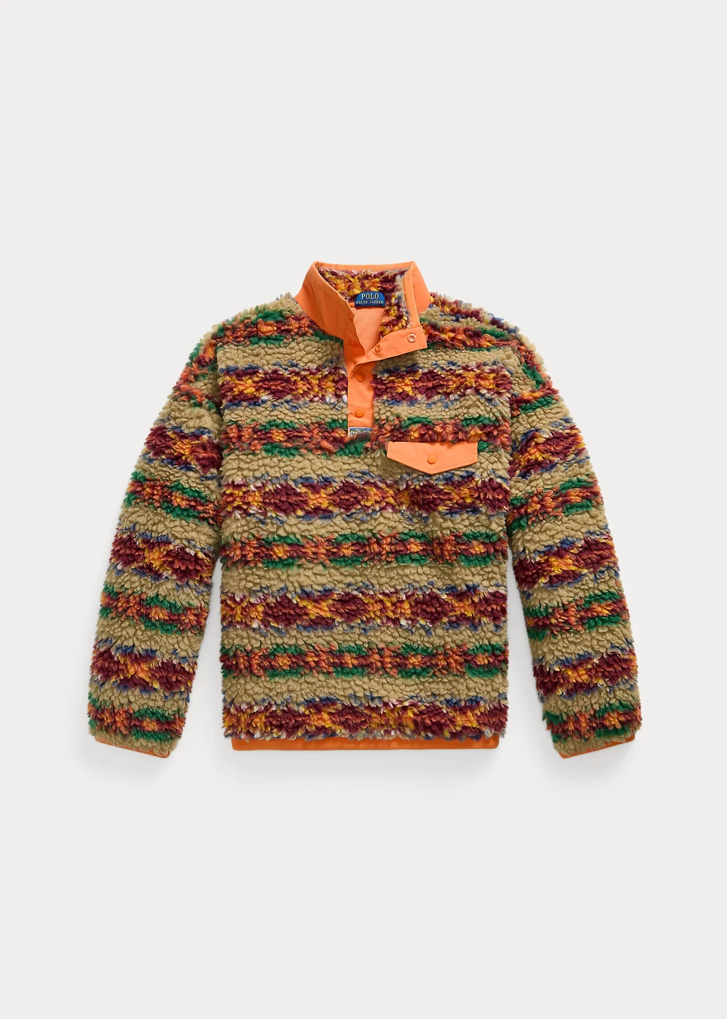 Relaxed Fit Pile Fleece Pullover - 1