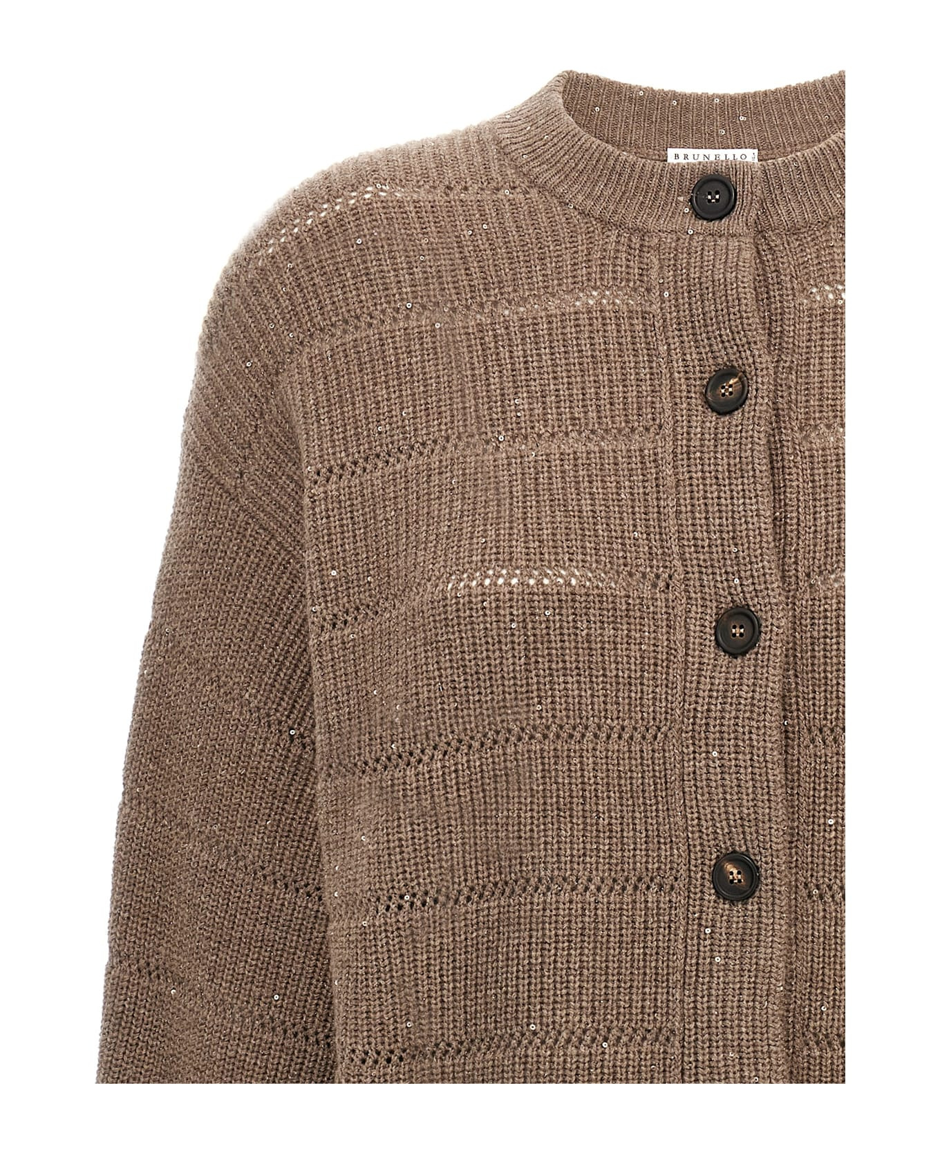 'rustic Dazzling Net' Cardigan - 3