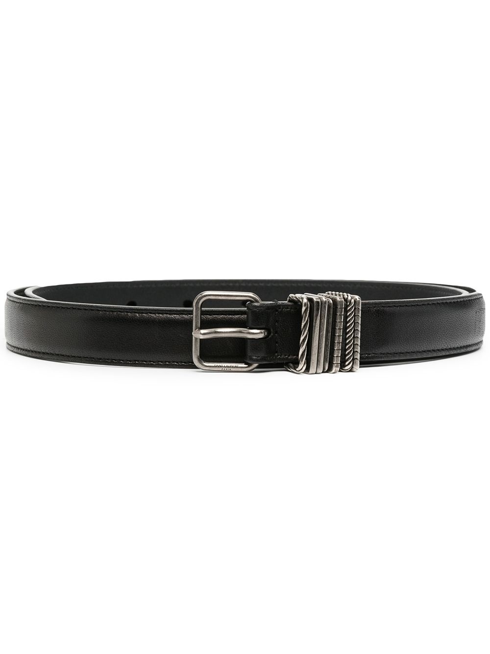 leather buckle belt - 1