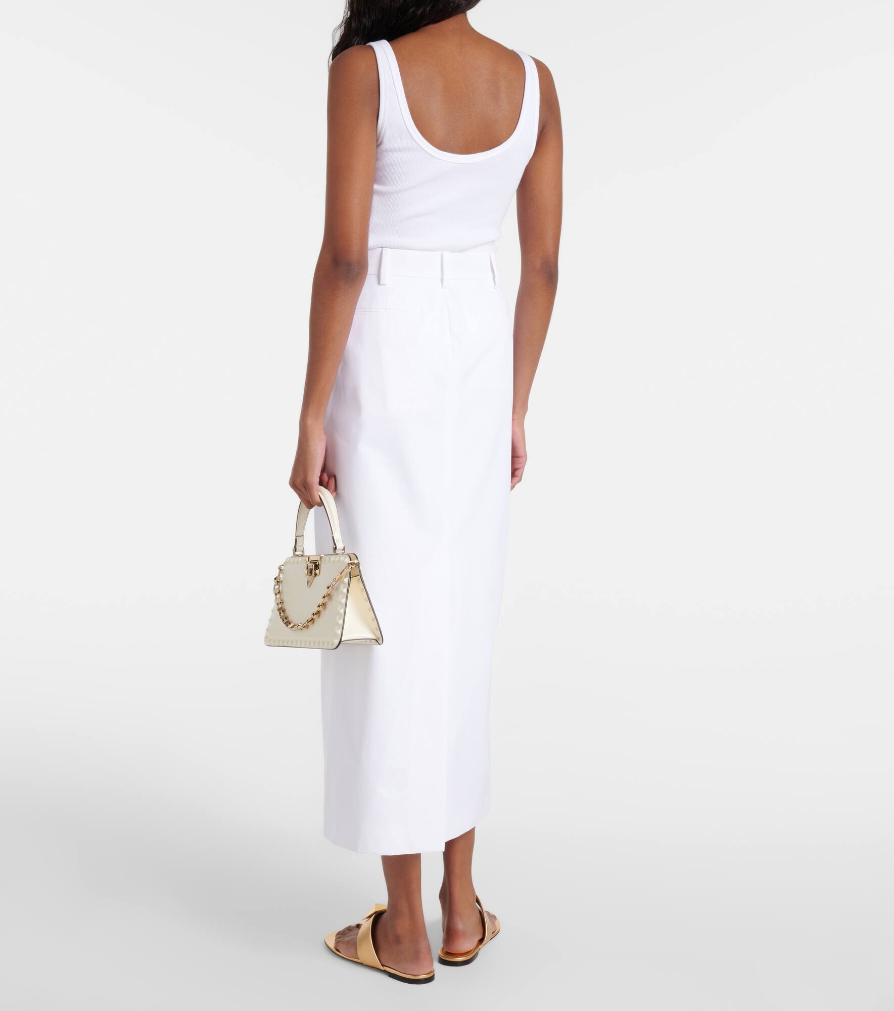 Cotton poplin maxi skirt - 3