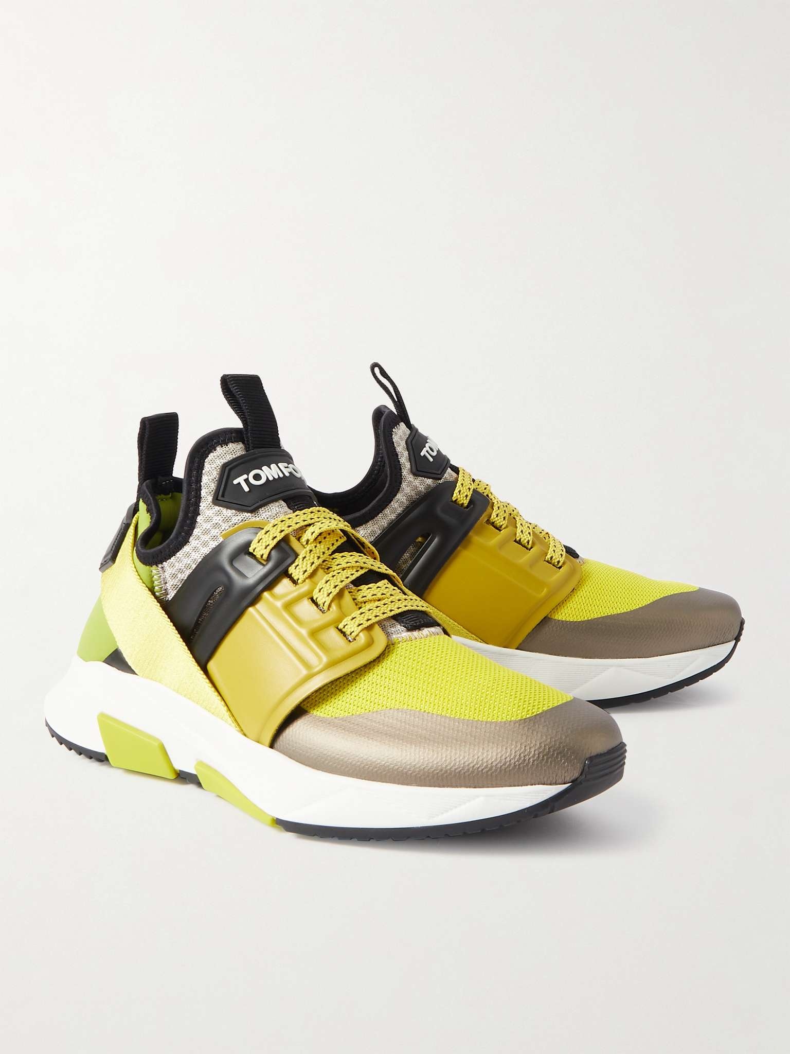 TOM FORD Jago Scuba, Mesh and Leather Sneakers | REVERSIBLE