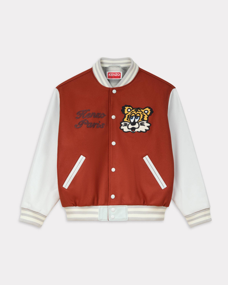 'KENZO by Verdy' genderless varsity jacket in wool and leather 1