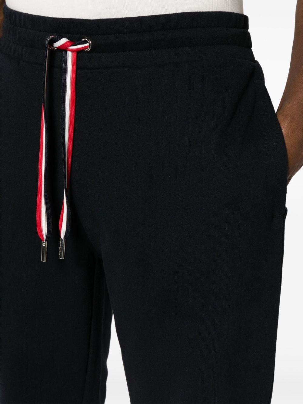 Tricolour Accent cotton track pants - 5