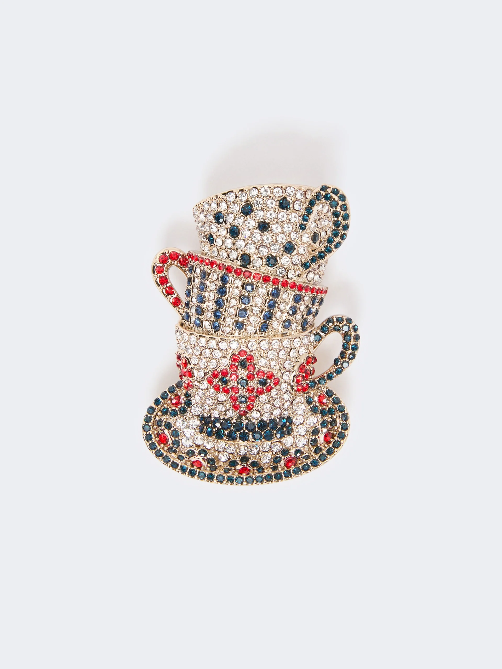 FALLA Rhinestone brooch - SILVER - 1