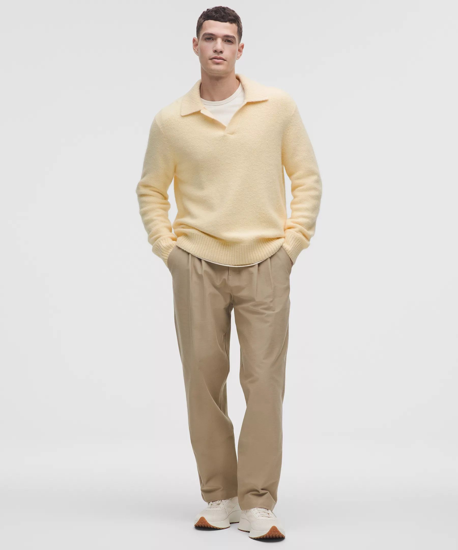 Wool-Blend Ribbed Polo Shirt - 2