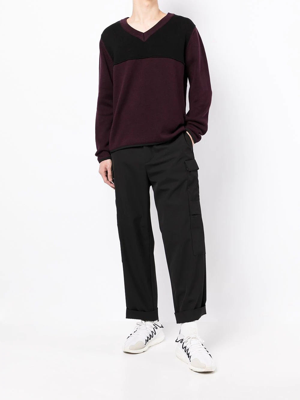 V-NECK KNIT JUMPER - 2