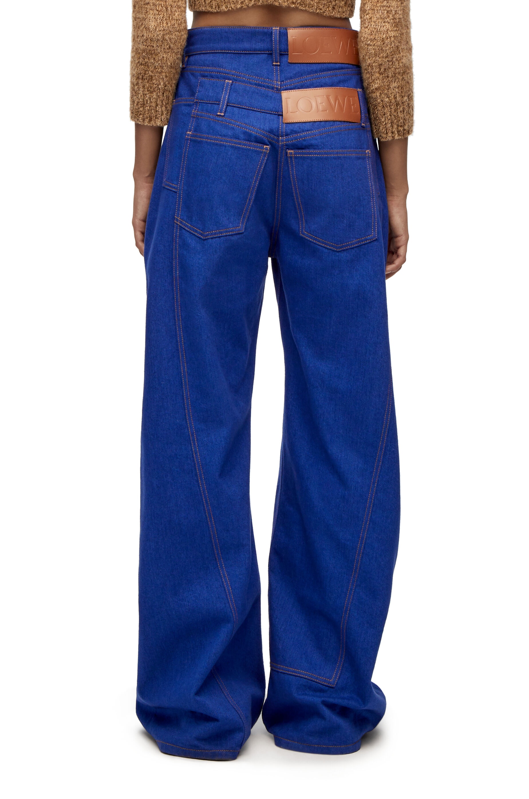 Trompe l'oeil jeans in denim - 4